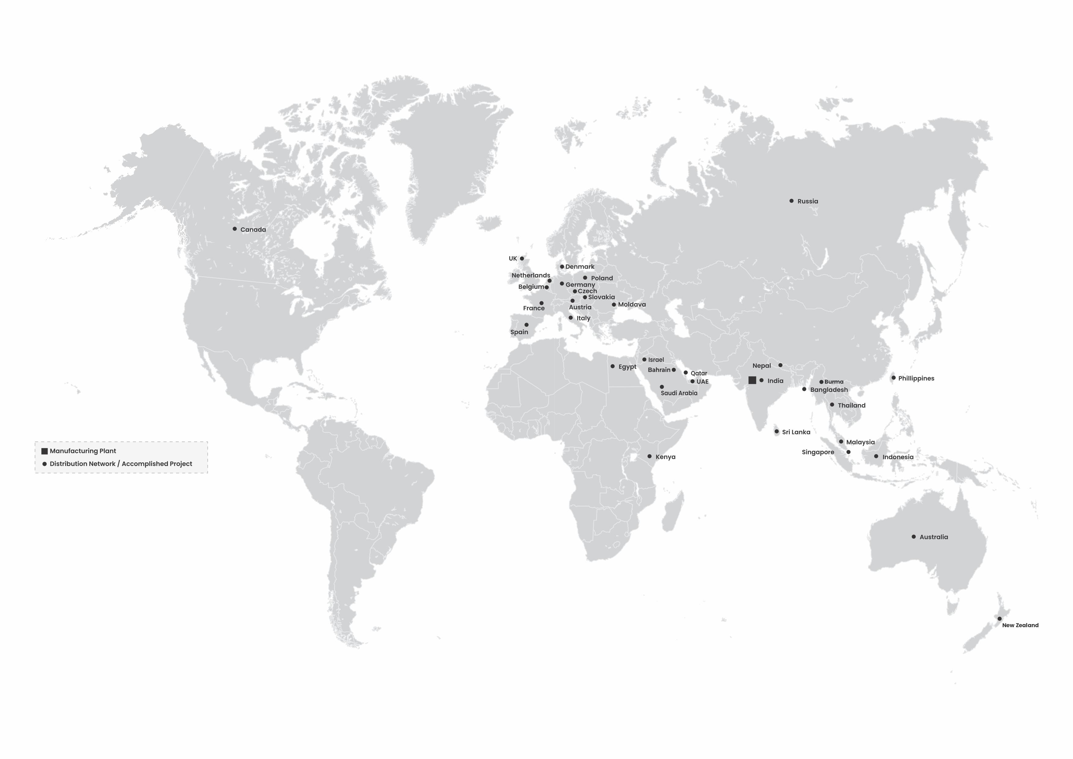 Global network map